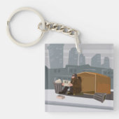 ホームレス キーホルダー (正面)