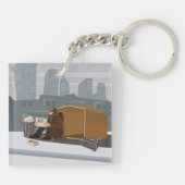 ホームレス キーホルダー (裏面)