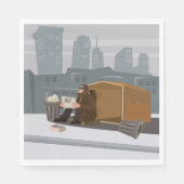 ホームレス スタンダードランチョンナプキン (正面)