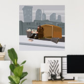 ホームレス ポスター (ホームオフィス)