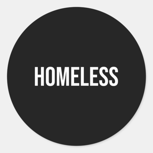 ホームレス ラウンドシール (正面)