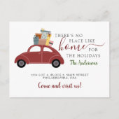 ホームレッドカーギフトのように移動する場所がない 案内ポストカード (正面)