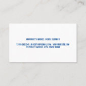 ホームロゴをスプレーする | 家政婦 名刺 (裏面)