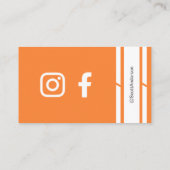 ホームロゴオレンジ色の名刺 名刺 (裏面)