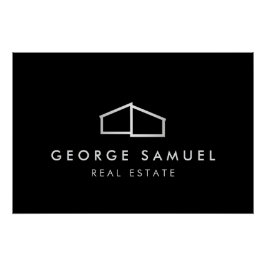 ホームロゴ不動産仲介業者ブラック&ホワイト ポスター