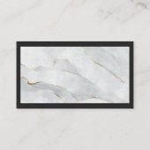 ホームロゴ | 大理石ブラック縁ど 名刺 (裏面)