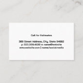 ホームロゴ |建物材料 名刺 (裏面)