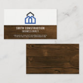 ホームロゴ |木目 名刺 (正面/裏面)