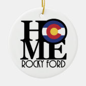 ホームロッキーフォードコロラド セラミックオーナメント (正面)