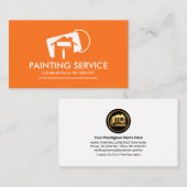 ホームロ絵を描ーラブラシの缶 名刺 (正面/裏面)