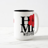 ホームワイパフハワイレッドハイビスカス15oz ツートーンマグカップ (正面右)