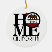 ホームヴェニスカリフォルニア セラミックオーナメント (正面)