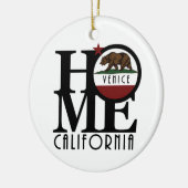 ホームヴェニスカリフォルニア セラミックオーナメント (左)