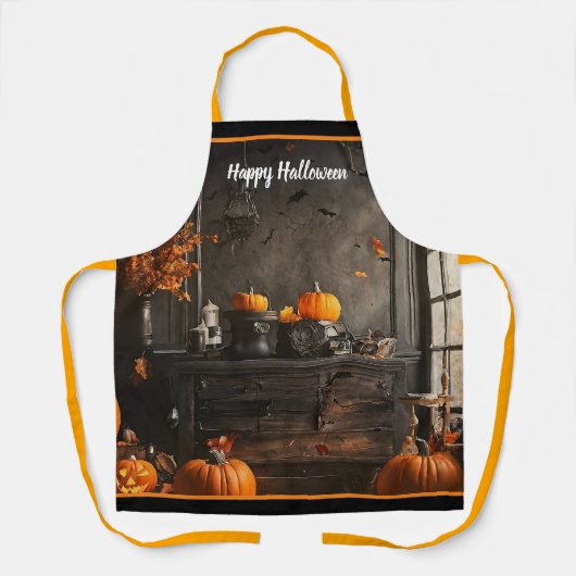 ホーム不気味ハロウィーンコレクション エプロン (正面)