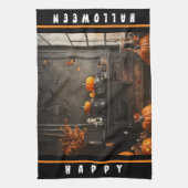 ホーム不気味ハロウィーンコレクション キッチンタオル (縦)