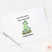 ホーム予測できなライブラリブックラベル スクエアシール (封筒)