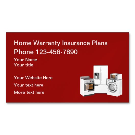 ホーム保証サービスの名刺マグネット マグネット名刺 (正面)