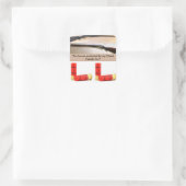 ホーム保護ステッカー12ゲージと00バックショット スクエアシール (バッグ)