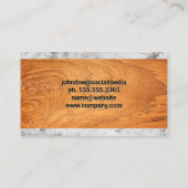 ホーム修復アイコン | 木製大理石 名刺 (裏面)