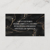 ホーム修復ツールロゴ | 黒大理石 名刺 (裏面)