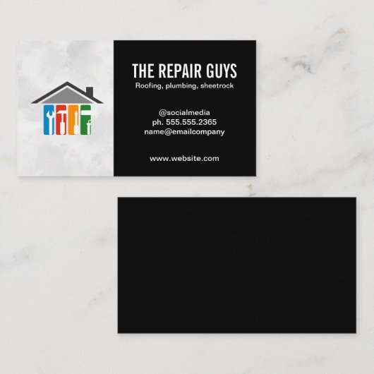 ホーム修復ツール | 便利屋 | 建築 名刺 (正面/裏面)