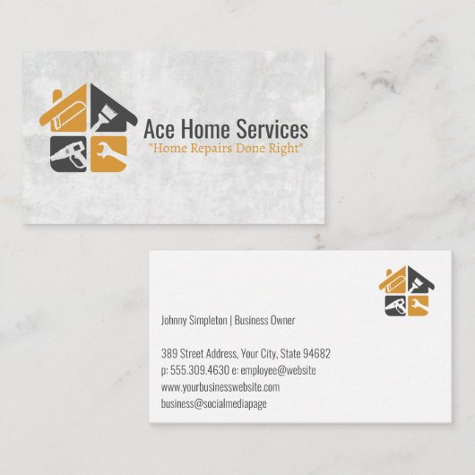 ホーム修復ツール | 元請負人 名刺 (正面/裏面)