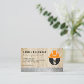 ホーム修復ツール | 大工 | ウッド | メタル 名刺 (スタンド正面)