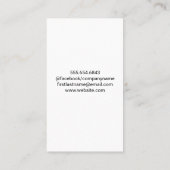 ホーム修復ツール | 大理石 | 金ゴールド金属 名刺 (裏面)