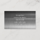 ホーム修復建築アイコン | メタリック 名刺 (裏面)