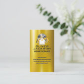 ホーム修復 |ツールボックス |メタリック金ゴールド 名刺 (スタンド正面)