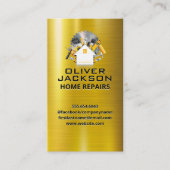 ホーム修復 |ツールボックス |メタリック金ゴールド 名刺 (正面)