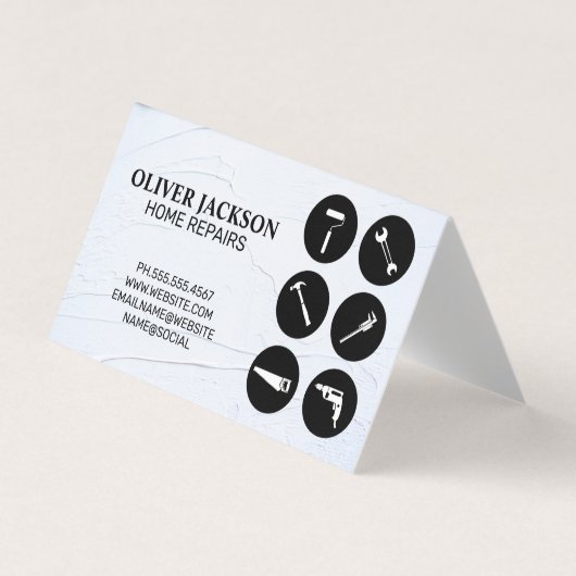 ホーム修復 | ツール | 便利屋 名刺 (正面)