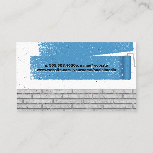 ホーム修復 |ツール 絵を描 |  |レンガの壁 名刺 (裏面)
