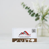 ホーム修復 | 不動産仲介業者 | 屋上QRコード 名刺 (スタンド正面)