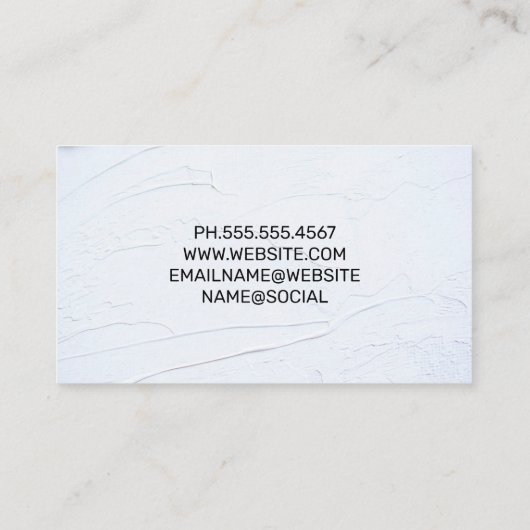 ホーム修復 |住宅実在不動産ロゴ 名刺 (裏面)