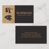 ホーム修復 | 便利屋 | ドリルとサンダー 名刺 (正面/裏面)