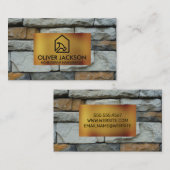 ホーム修復 |石壁 |プロパティの管理 名刺 (正面/裏面)