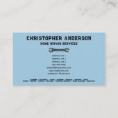 ホーム修理サービス青 名刺 (裏面)