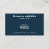 ホーム修理サービス青 名刺 (裏面)