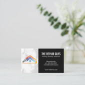 ホーム修理ロゴ |アプライアンスの修理担当者 名刺 (スタンド正面)