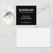 ホーム修理ロゴ |アプライアンスの修理担当者 名刺 (正面/裏面)