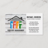 ホーム修理ロゴ | 元請負人 名刺 (正面)