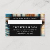 ホーム修理不動産仲介業者モダンエレガントプロフェッショナル 予約カード (裏面)