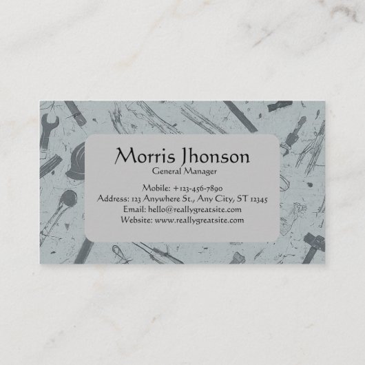 ホーム修理便利屋サービ連絡ス情報 名刺 (裏面)