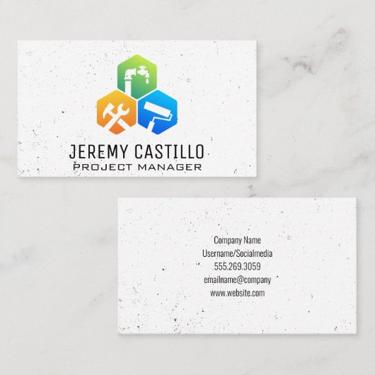 ホーム修理建築サービス 名刺 (正面/裏面)