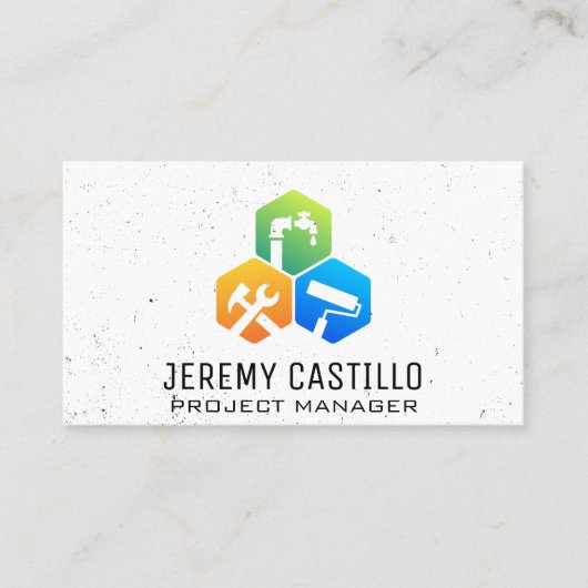 ホーム修理建築サービス 名刺 (正面)