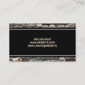 ホーム修理絵を描配管 | 石壁 名刺 (裏面)