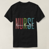 ホーム健康ナースホーム気に看護登録Nur Tシャツ (デザイン正面)