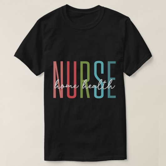 ホーム健康ナースホーム気に看護登録Nur Tシャツ (デザイン正面)