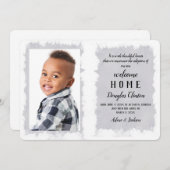 ホーム写真の採択に関する発表へようこそ 招待状 (正面/裏面)